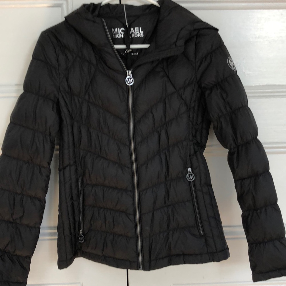 Michael Kors XS packable down fill coat NWOT